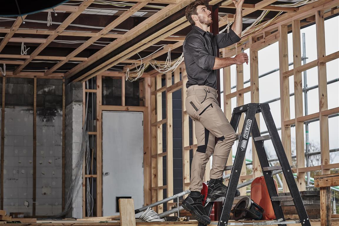 mens work pants men stairs