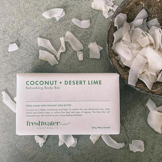 coconut desert lime refreshing body bar