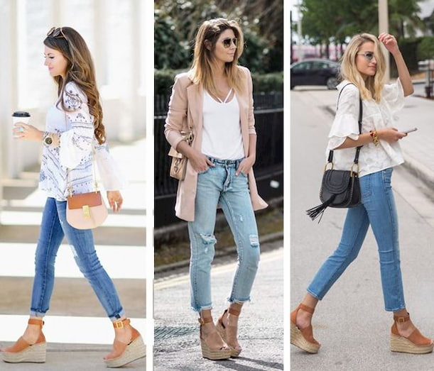 wedge sandals outfits