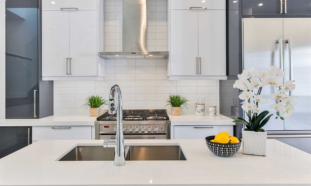 luxury white kitchen