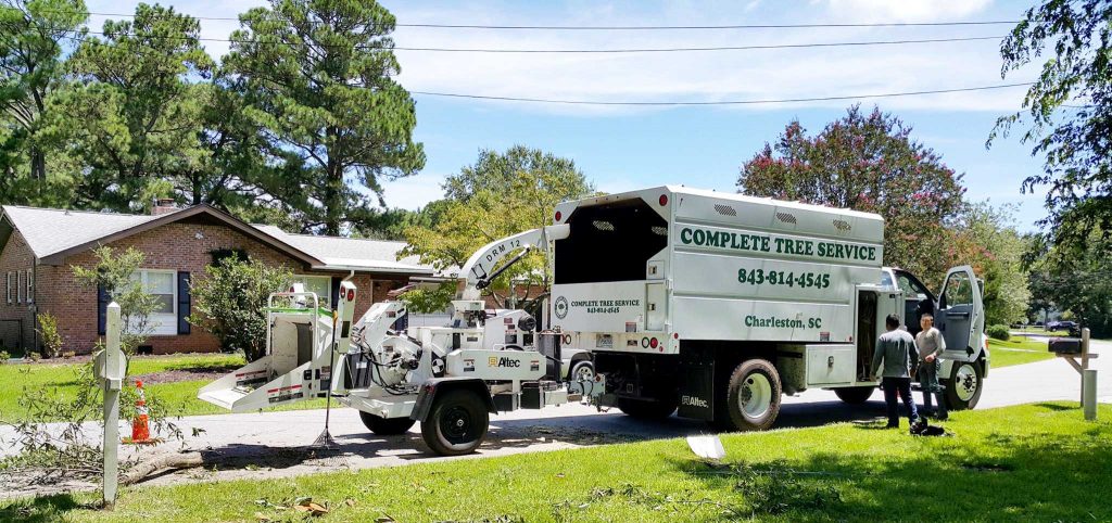 complete tree services truck