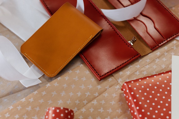 women wallets on table 