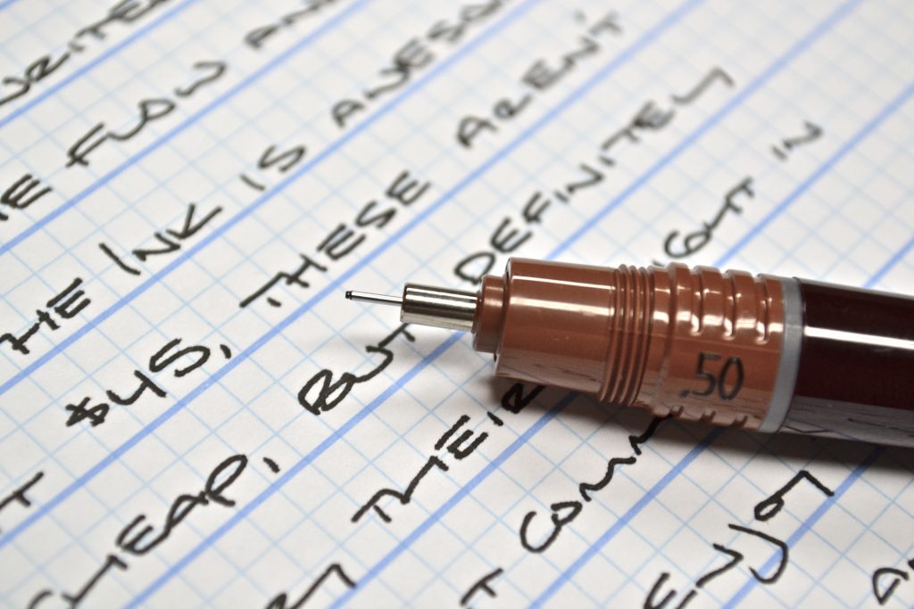 If you don't want to dip a pen or think it's too messy, technical pens are a perfect replacement. Similar to nibs, these pens have different widths. They're pre-filled, and you can refill some of them by buying an extra filler, but they're a bit pricier. There are a few different technical pens: