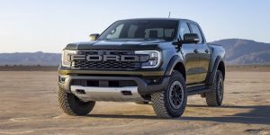 ford ranger in a deserted environment
