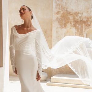 Lola Knight - Marigold - Ivory Flower Wedding Veil